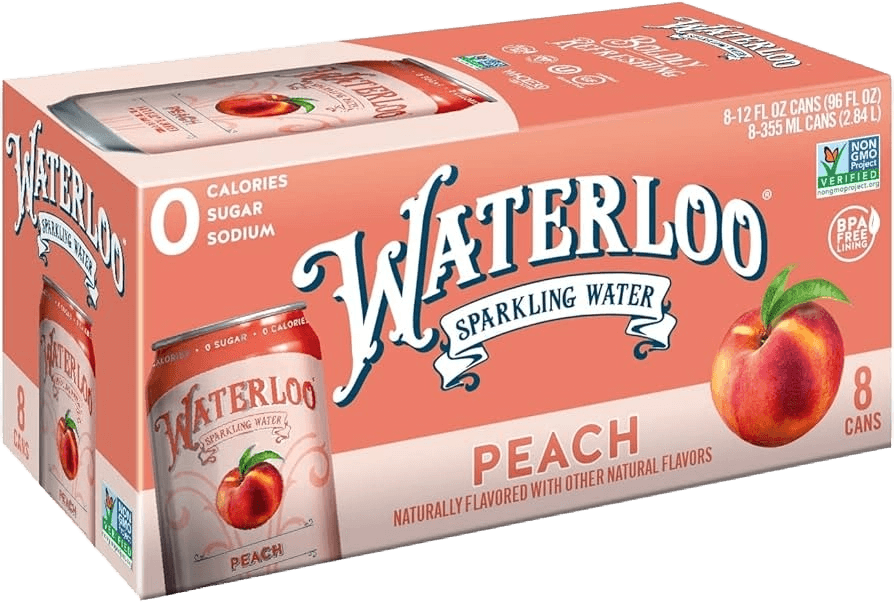 Waterloo Sparkling Water Organic Non-GMO Gluten Free Vegan can