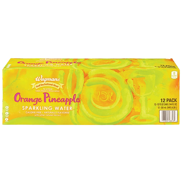 Wegmans Sparkling water Orange Pineapple