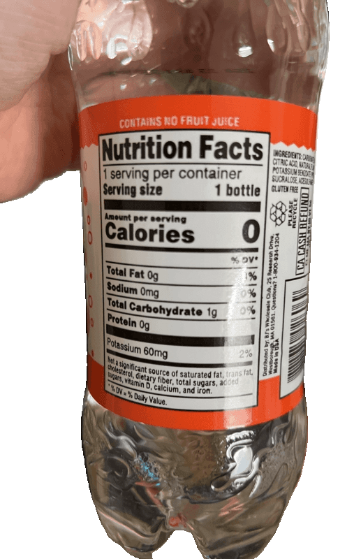 Wellsley Farms Naturally flavored mandarin orange sparkling water