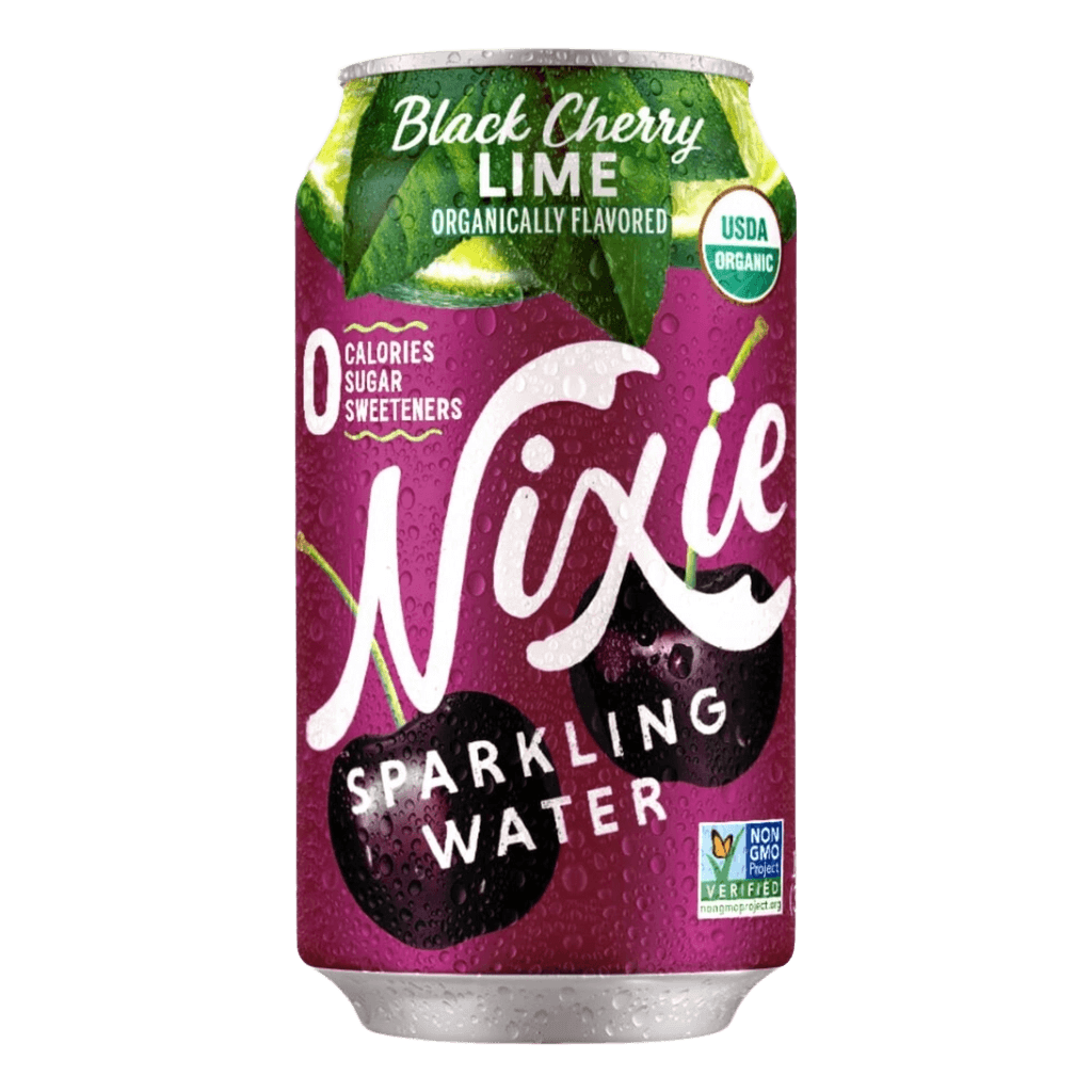 Wixie Sparkling Water Black Cherry Lime can