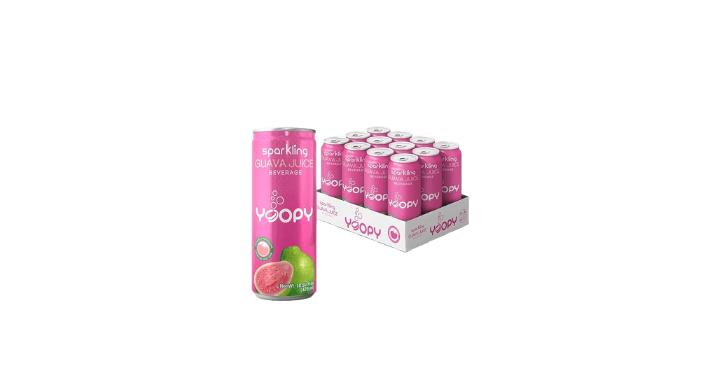 YOOPY sparkling GUAVA JUICE BEVERAGE