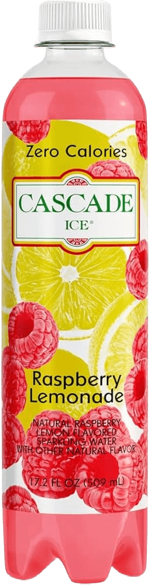 Zero cal sparkling water raspberry lemonade