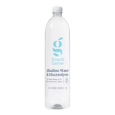 Good & Gather Alkaline Water & Electrolytes Unflavored plastic bottle