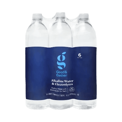Target Alkaline Water & Electrolytes plastic bottle