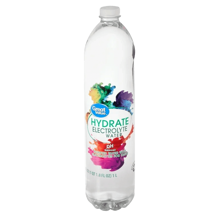 Great Value Electrolyte Enhanced Water Original plastic bottle