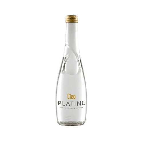 Cleo Platine Purified Drinking Water Glass Bottle