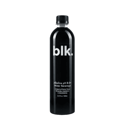 Blk. Alkaline Water Aluminum Bottle