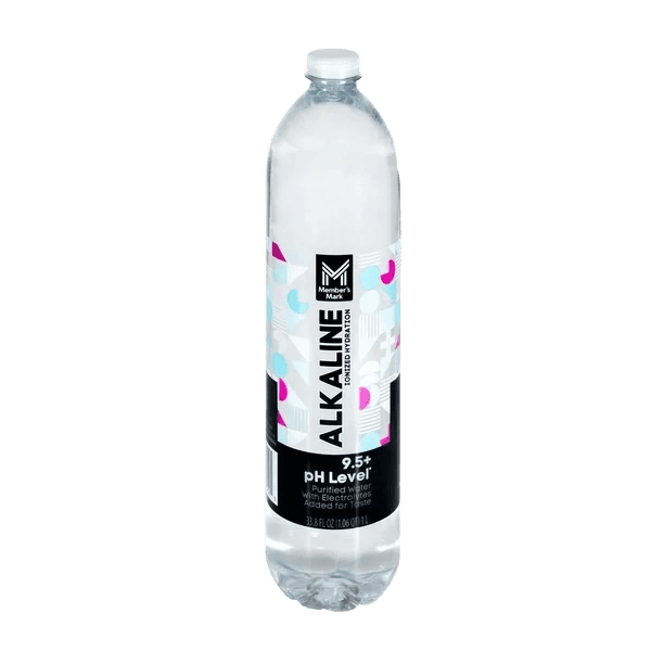 Member's Mark Alkaline Purified Water with Electrolytes Original plastic bottle