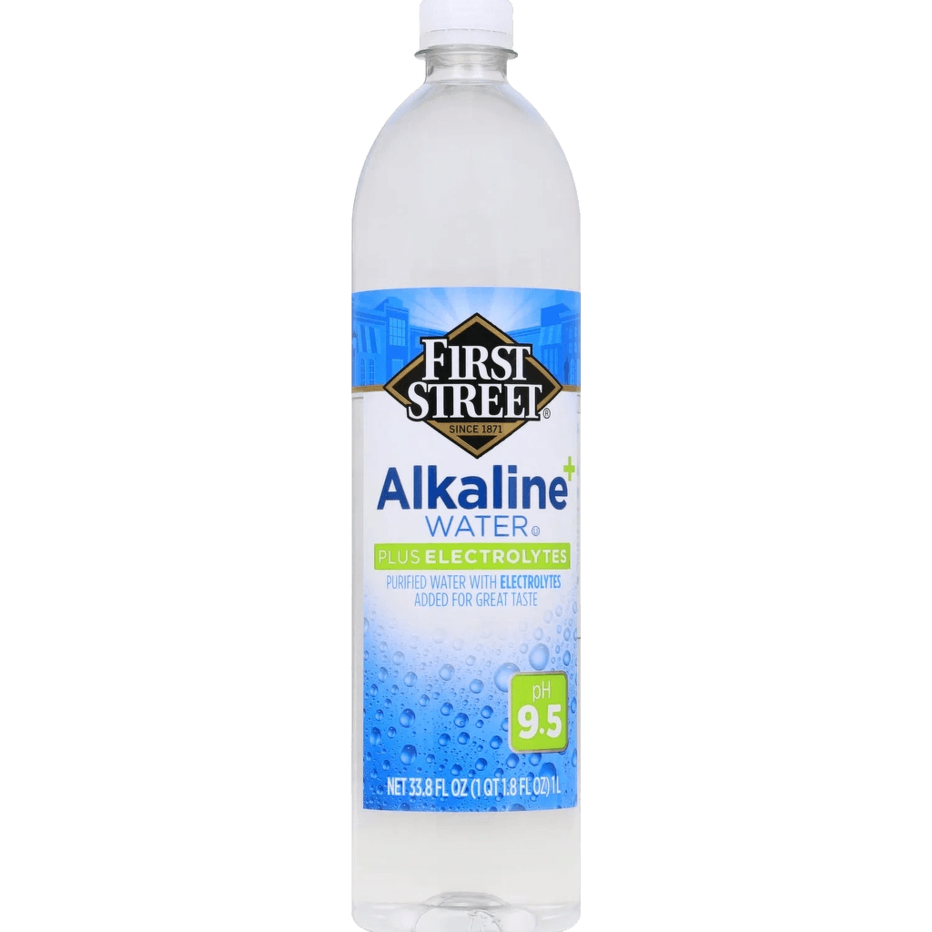 First Street Alkaline Water Plus Electrolytes plastic bottle