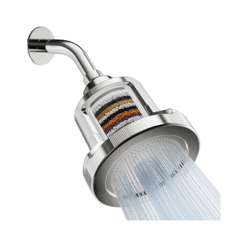 mist Water Softening 15 Stage Filtering Large Chrome Shower Head