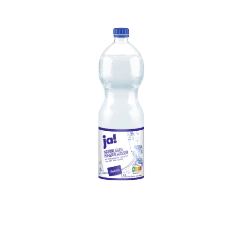 ja! Classic Natürliches Mineralwasser mit Kohlensäure versetzt plastic bottle