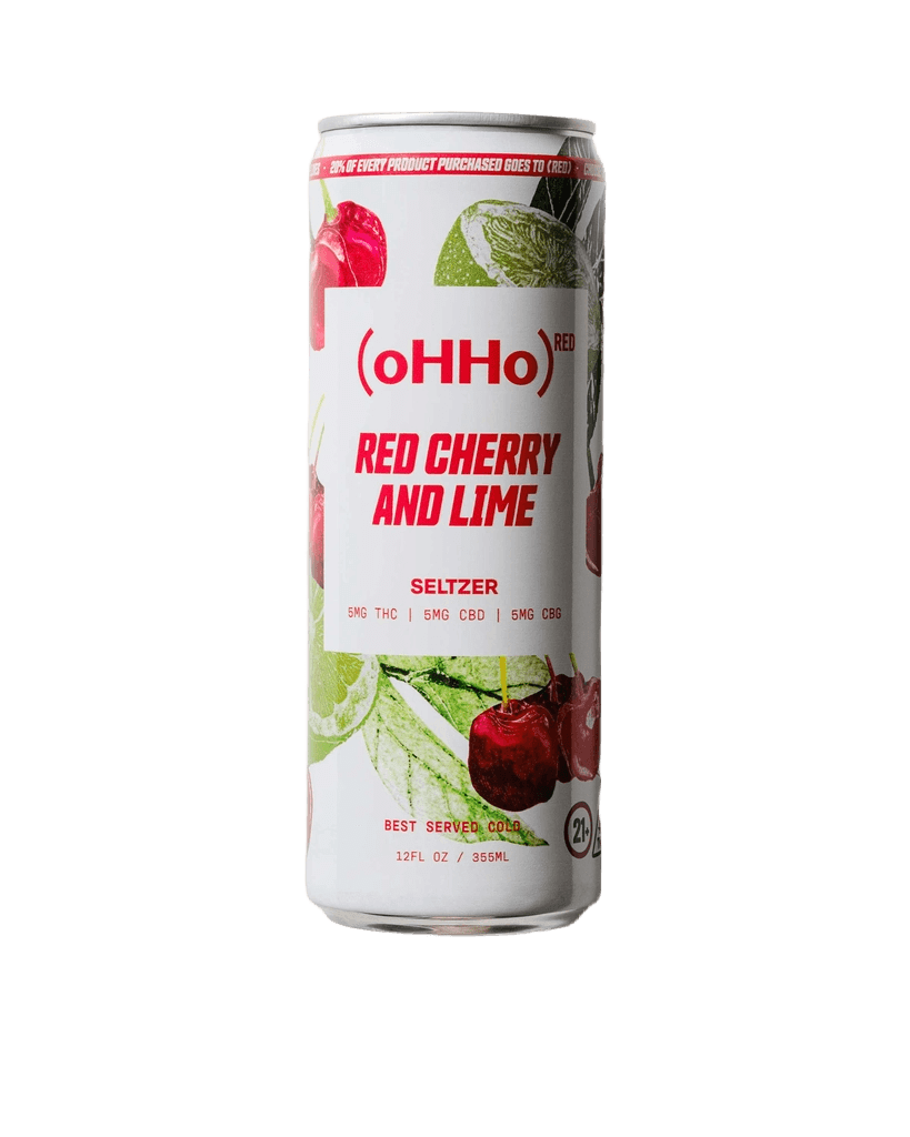 oHHo Red Cherry and Lime Seltzer