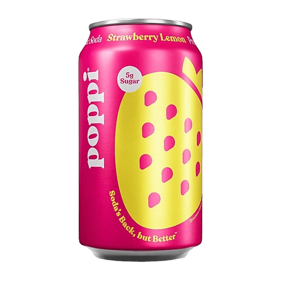 poppi Strawberry Lemon Flavour Soft Drink