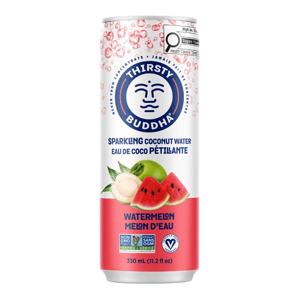 thirsty buddha Sparkling coconut water with watermelon