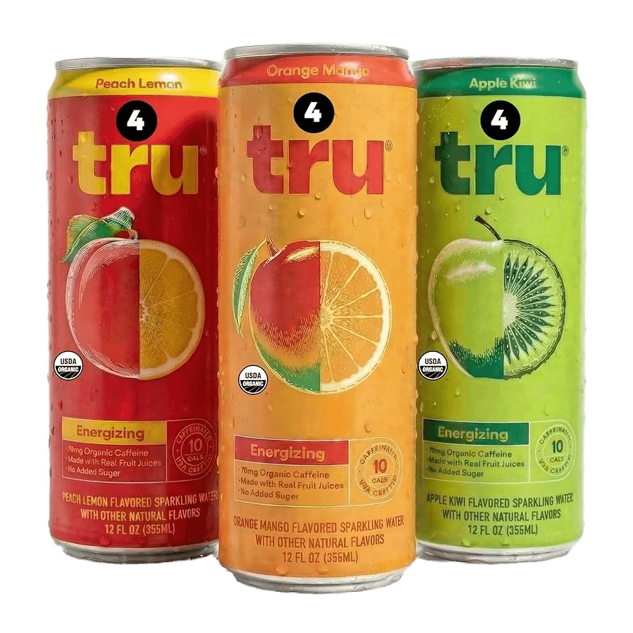 tru Energy Pack Organic Sparkling Water Variety Pack can